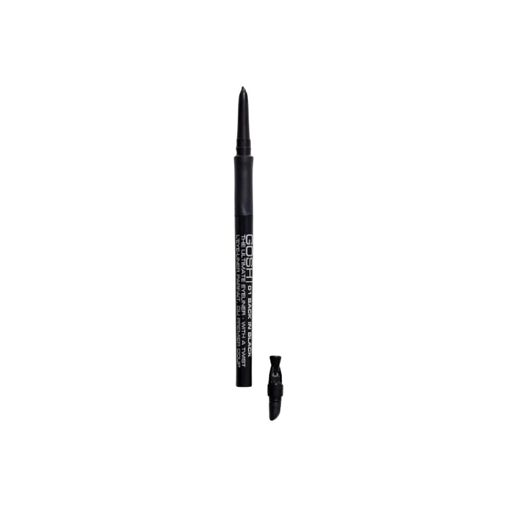 Gosh The Ultimate Eyeliner – 07 Carbon Black | Mit Drehmechanismus, Einfach & Präzise Anwendbar