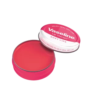 Vaseline Lip Therapy Rosy Lips Open Tin