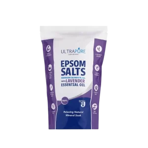 ULTRAPURE Epsom Salts Infused With Lavender Essential Oil - 1kg