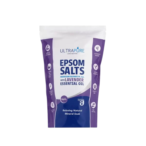 ULTRAPURE Epsom Salts Infused With Lavender Essential Oil - 1kg